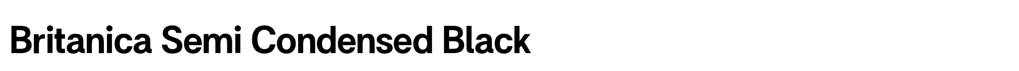 Britanica Semi Condensed Black image